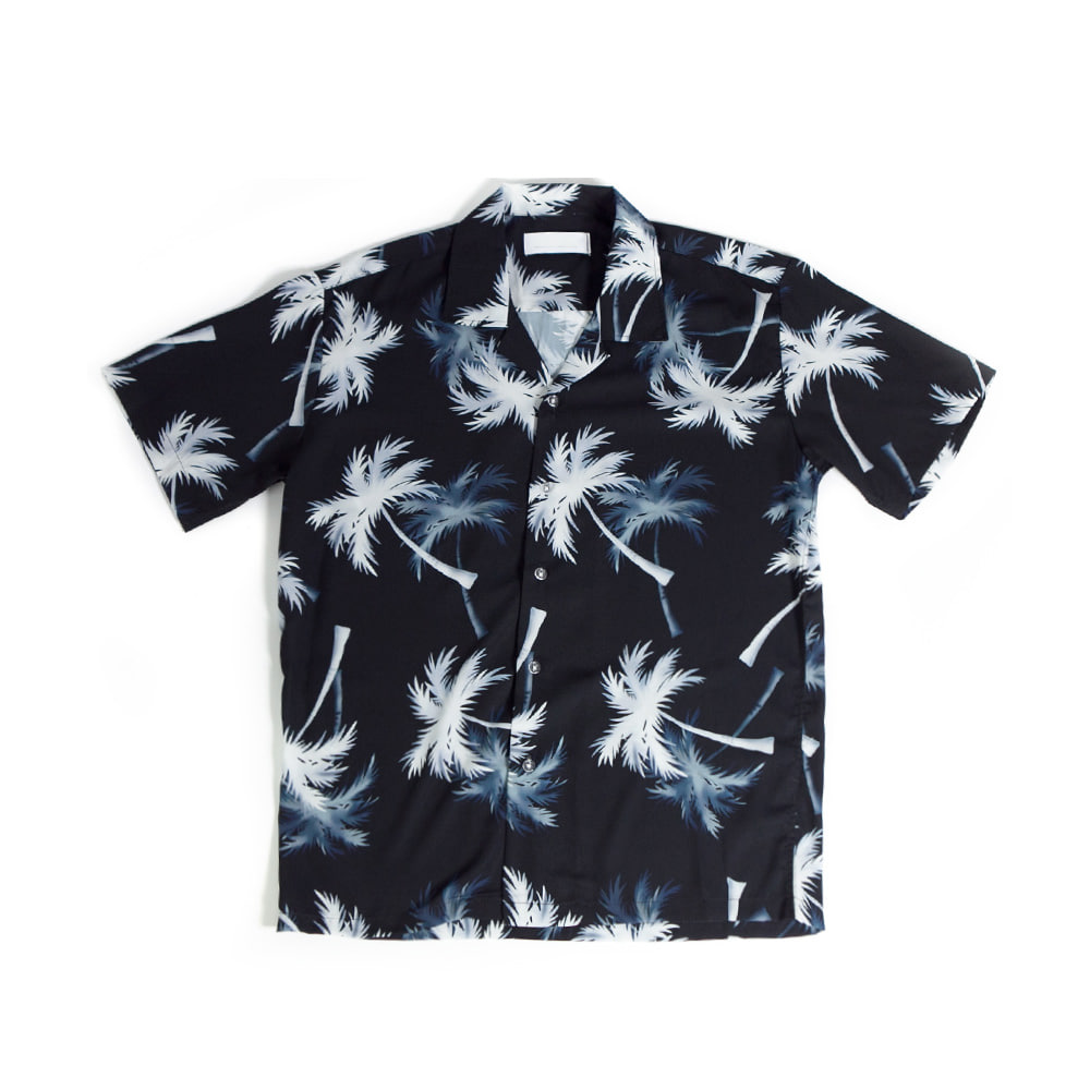언디너리 화이트 야자수 하와이안 오픈셔츠 제품
